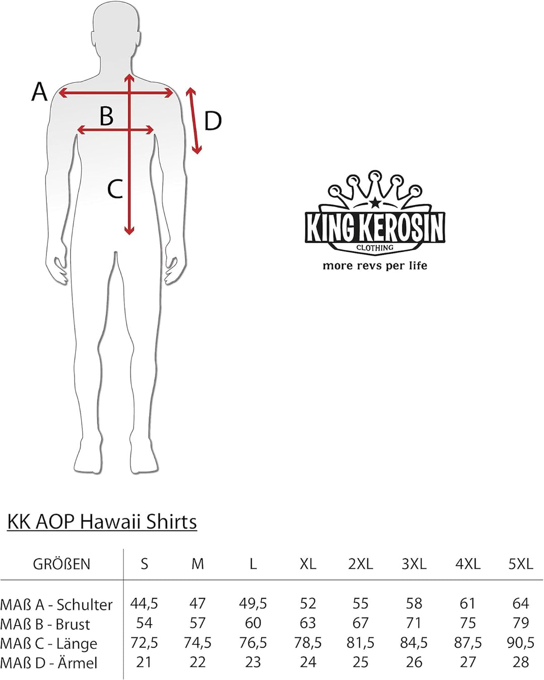 King Kerosin Herren Hemd Alloverprint Printhemd Hawaiian Shirt Kurzarm Hawaiihemd Kurzarm-Hemd Tropi