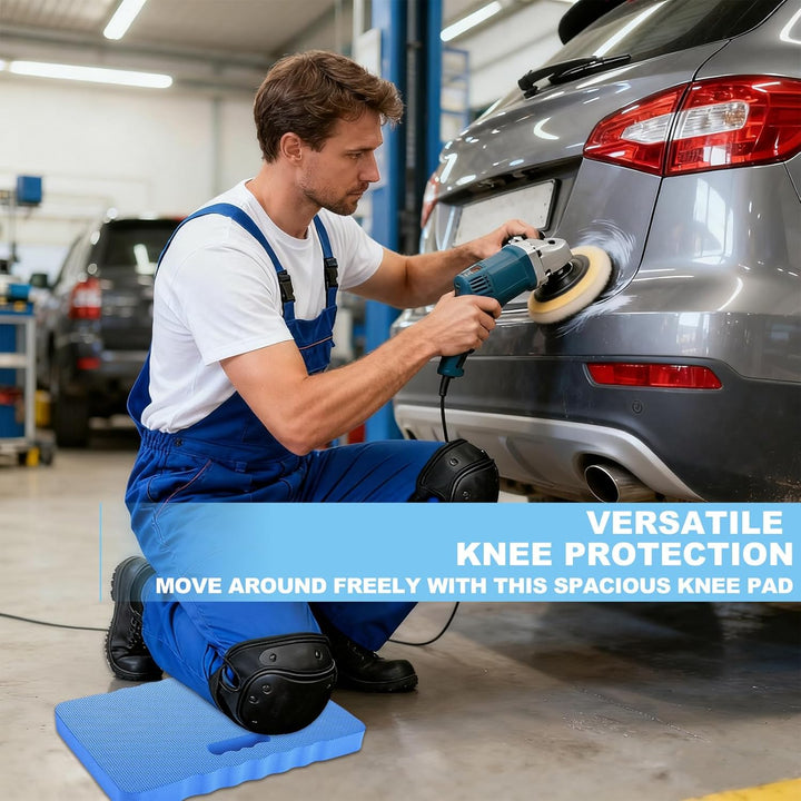 APACALI 3 Stück Kniekissen Garten Blau, 43x28x4CM Dicken Garten Kniekissen, Wasserabweisender Kniepo