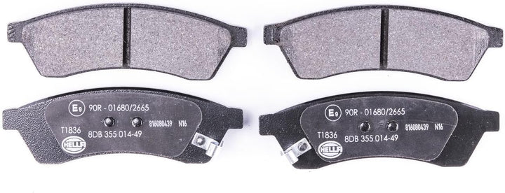 HELLA PAGID 8DB 355 014-491 Bremsbelagsatz - T1836 - Dicke/Stärke: 14.7mm - Bremssystem: Brembo - mi