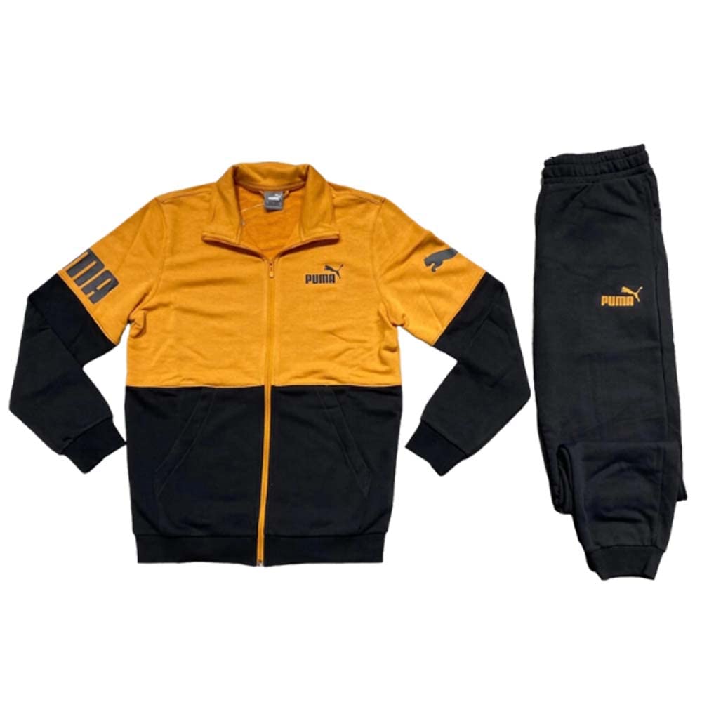 PUMA Unisex Power Sweat Suit Tr Cl Poly-Anzug L WÜste/SCHWARZ, L WÜste/SCHWARZ