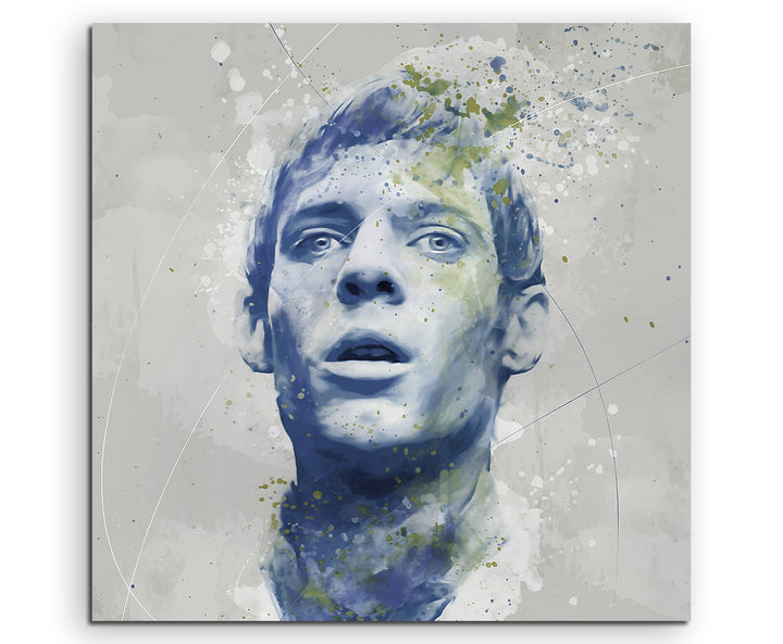 Frankenstein Penny Dreadful Aqua 60x60cm - Splash Art Paul Sinus Wandbild auf Leinwand - Malerei, Ku