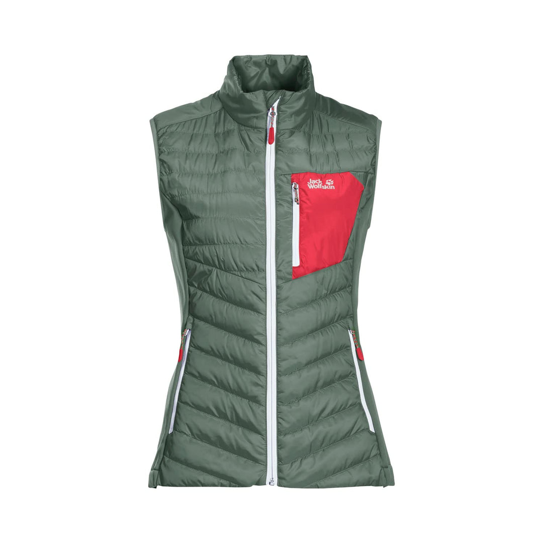 Jack Wolfskin Damen Routeburn Vest W Weste L Hedge Green, L Hedge Green