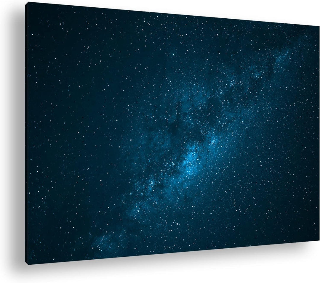 deyoli Aufnahme der Milchstrasse Format 80x60 Effekt: Monocrome Blau als Leinwandbild, Motiv fertig