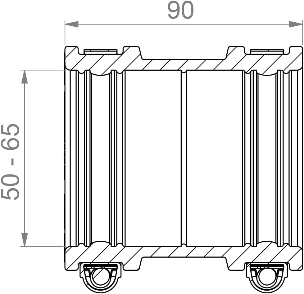 Crassus Schlauchadapter CDC 065 Typ 1, EPDM / V2A, 1 Stück, 50-65 mm, CRA14024, 50-65 mm