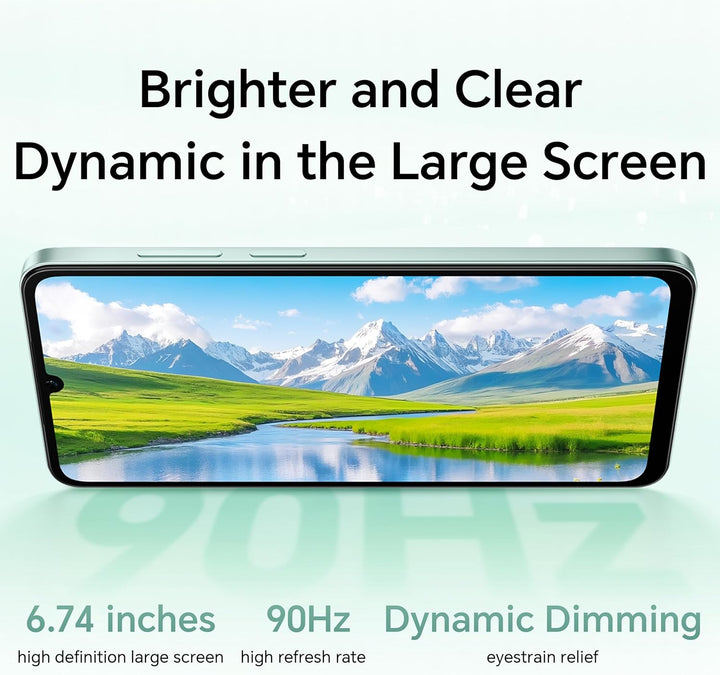 Honor X5c Plus Smartphone, 4 GB, 128 GB, 17,9 cm (6,74 Zoll), Cyan Ozean Standard Standard Original,