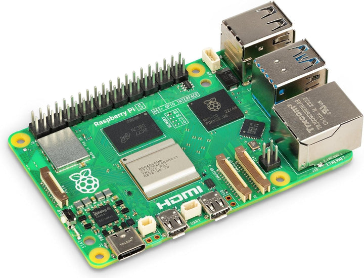 Raspberry Pi 5 mit 8GB RAM, Active Cooler Kit inklusive offizielles Netzteil, Dual 4K HDMI, Gigabit