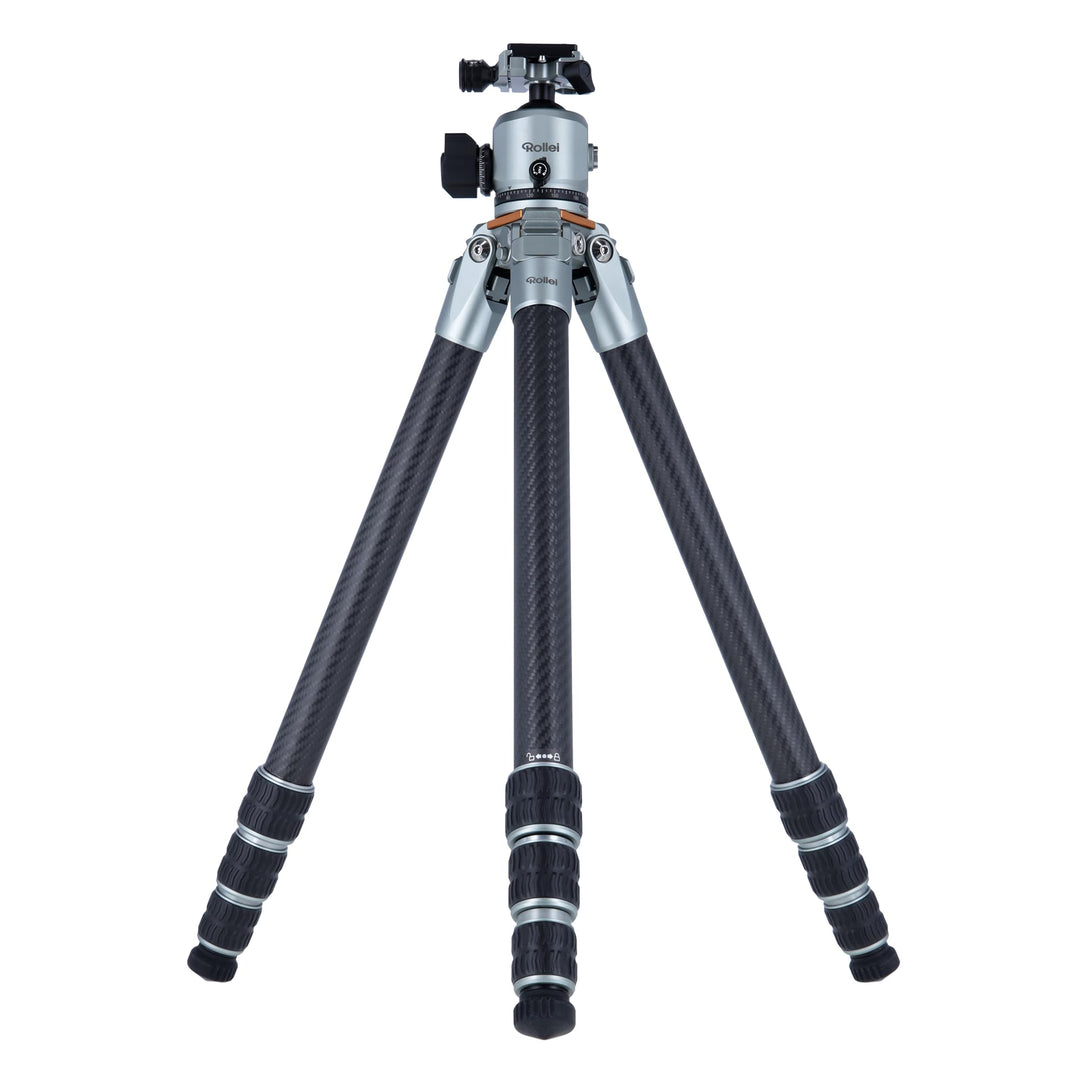 Rollei Lion Rock Pro Carbon-Stativ inkl. Stativkopf – Ultraleicht, Hohe Tragkraft 20 kg, Verstellbar