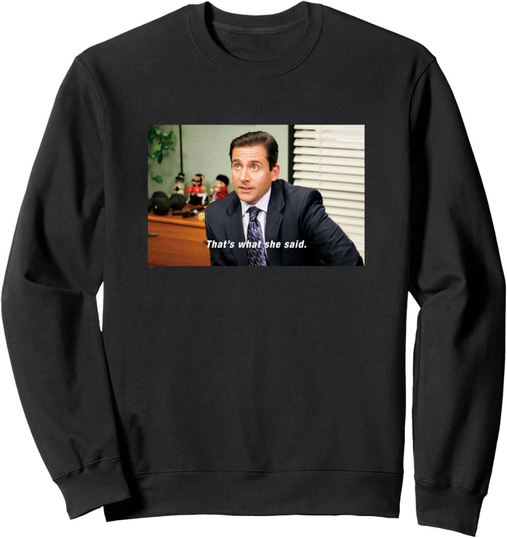 The Office Das sagte sie Bildunterschrift Sweatshirt