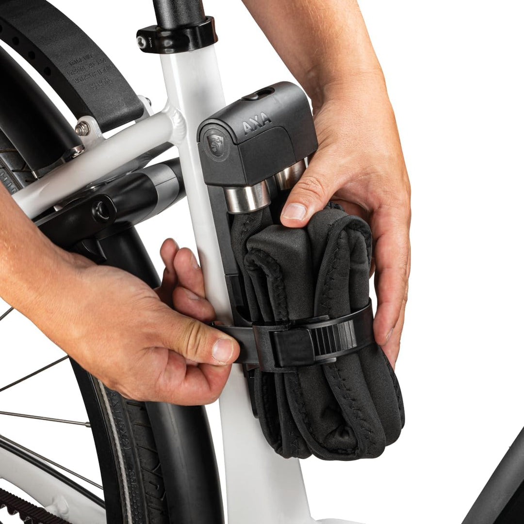 AXA Foldable 8-130 Faltschloss – Länge 130 cm – Stahlglieder 8 mm – Sicherheitsstufe 10 – Inkl. Halt