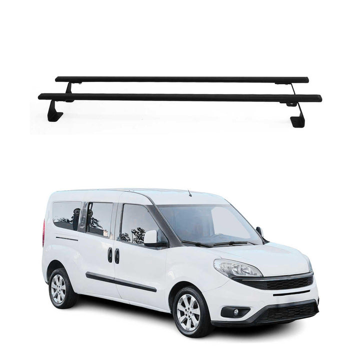 OMAC Heavy Duty Dachträger Querträger kompatibel mit Opel Combo D 2012-2018 – 2 Stangen – Stahl Schw