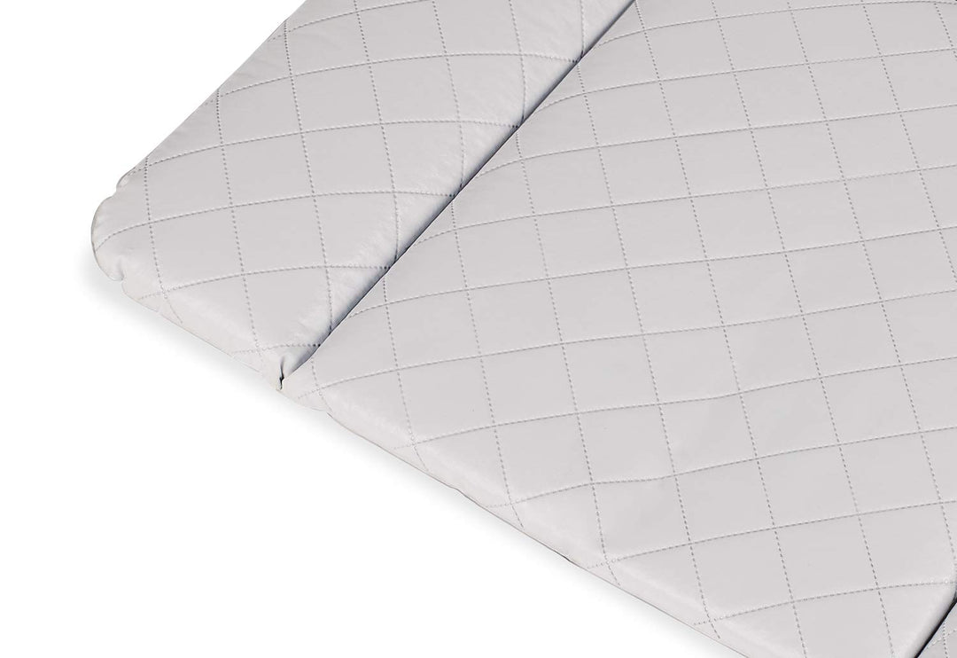 Pinolino Wickelauflage Komfort, Folie gesteppt, grau, 85 x 75 cm, für Babys und Kleinkinder, abwisch
