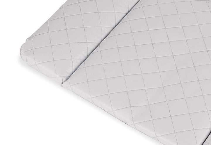 Pinolino Wickelauflage Komfort, Folie gesteppt, grau, 85 x 75 cm, für Babys und Kleinkinder, abwisch