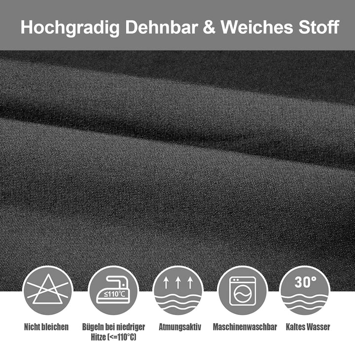 Yugarlibi Stuhlhussen 6er Set Stretch Stuhlhussen Schwingstuhl Elastische Hussen Stuhlbezug Abnehmba