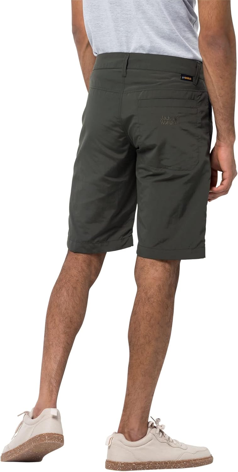 Jack Wolfskin Herren Desert Valley Shorts Men Schnelltrocknende Kurze Wanderhose 50 Dark Moss, 50 Da