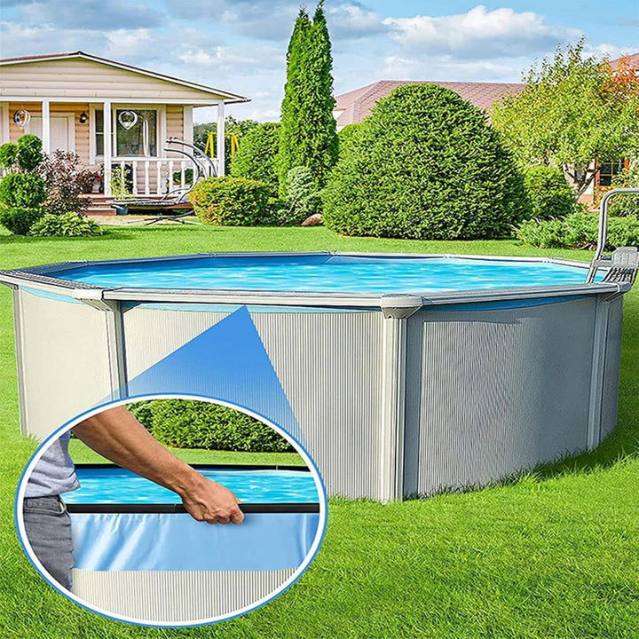 Abschlussstreifen für Poolfolie, 38-teilig, Befestigung