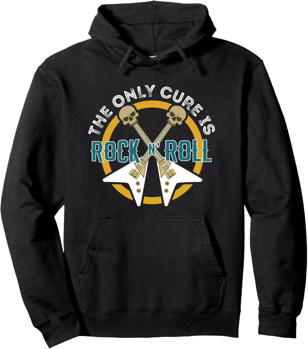 Cure Rock And Roll Metal Music Gitarre Pullover Hoodie