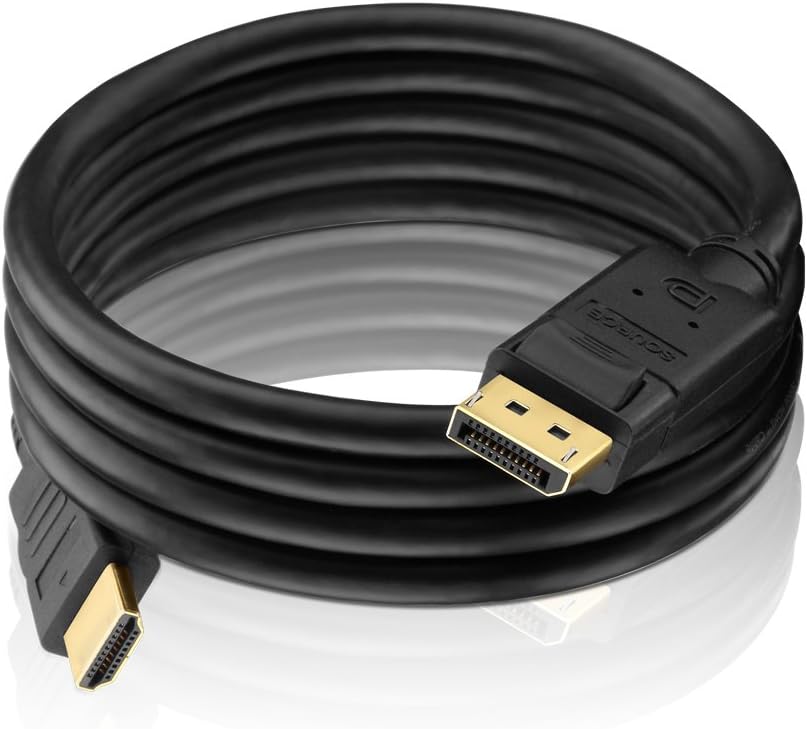 PureInstall PI5100-030 DisplayPort auf HDMI Kabel (DisplayPort Stecker (20pin) auf HDMI-A Stecker (1