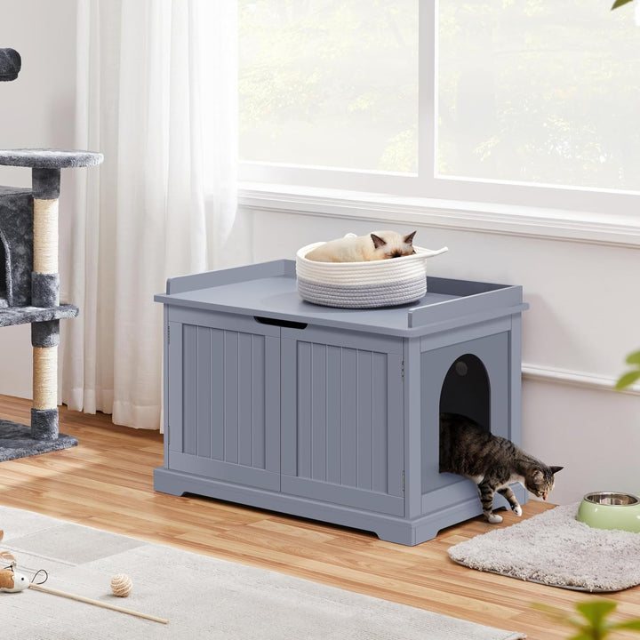 Yaheetech Katzenhöhle für Grosse Katzen Katzenschrank Holz Katzenhaus 75,5 x 51 x 52,5 cm Katzenbett