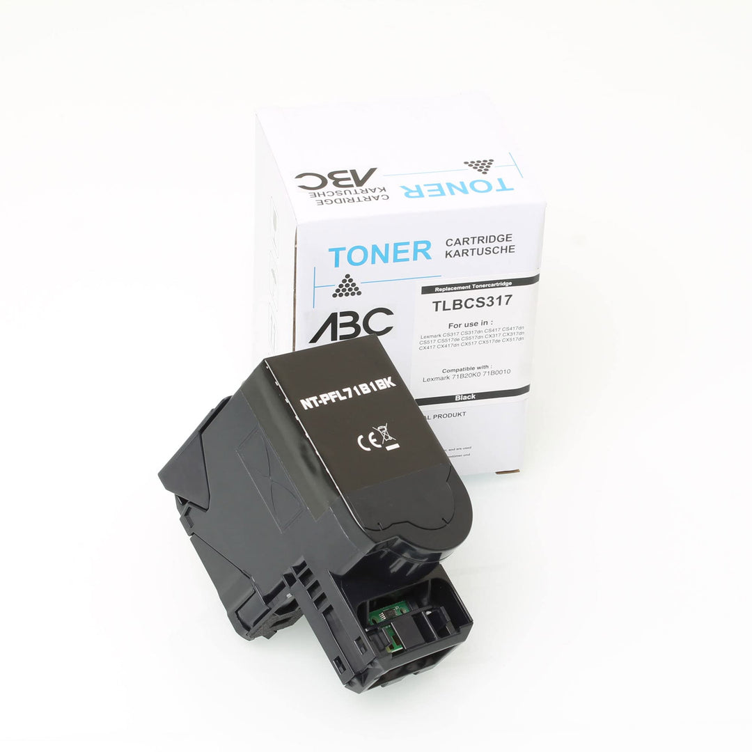 ABC Alternativ Toner Schwarz für Lexmark CS317 CS317dn CS417 CS417dn CS517 CS517de CS517dn CX317 CX3