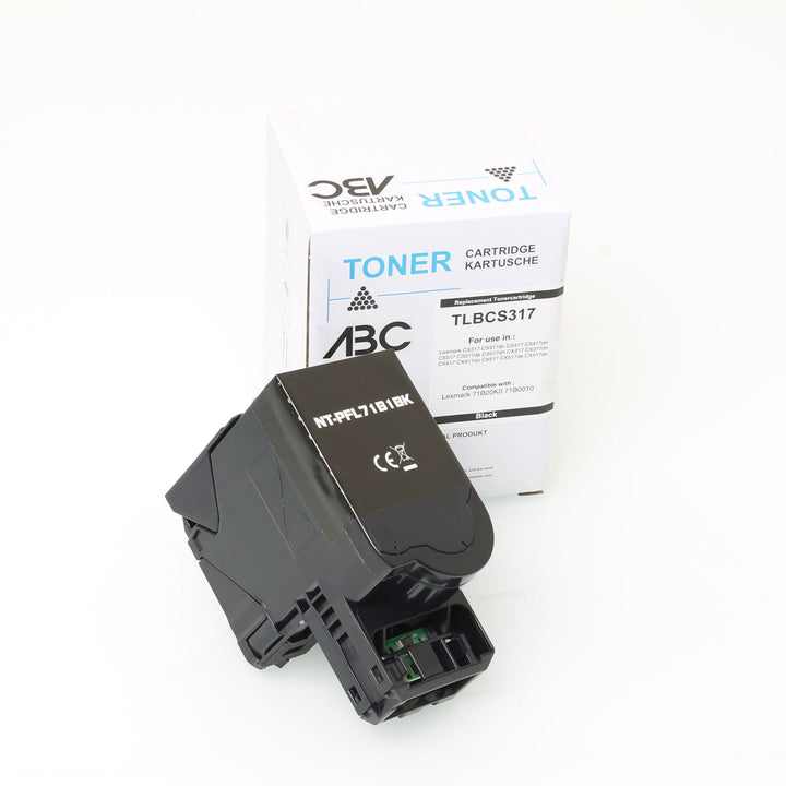 ABC Alternativ Toner Schwarz für Lexmark CS317 CS317dn CS417 CS417dn CS517 CS517de CS517dn CX317 CX3