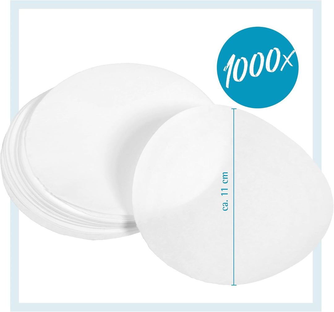 GRÄWE Backpapier für Burgerpresse, 1000 Stück für Party-Hamburgerpresse, Burgerpapier, Papier für kl