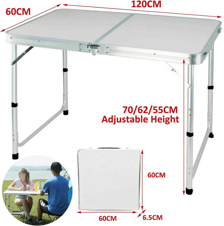 Laptop-Schreibtisch, Bett-Tablett, Tisch mit Griff, Aluminium, faltbar, tragbar, Picknicktisch, Note