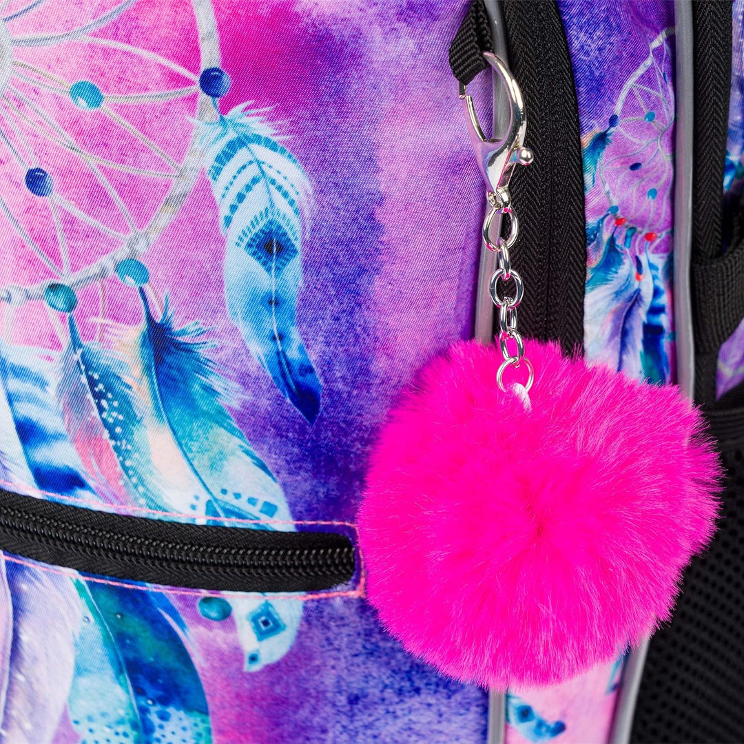 Baagl Kinderrucksack, Schulrucksack für Kinder mit ergonomisch geformter Rücken, Brustgurt und refle