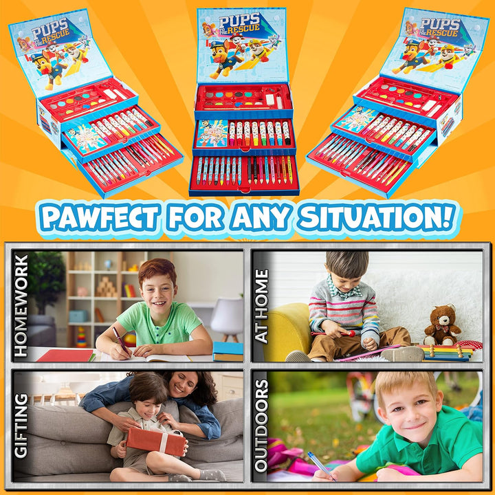 PAW PATROL Malkoffer, Malset für Kinder (Mehrfarbig), Mehrfarbig