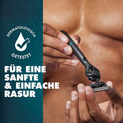 Gillette Intimate Rasierklingen, 6 Ersatzklingen für Nassrasierer Herren, mit verbesserten Gleitstre