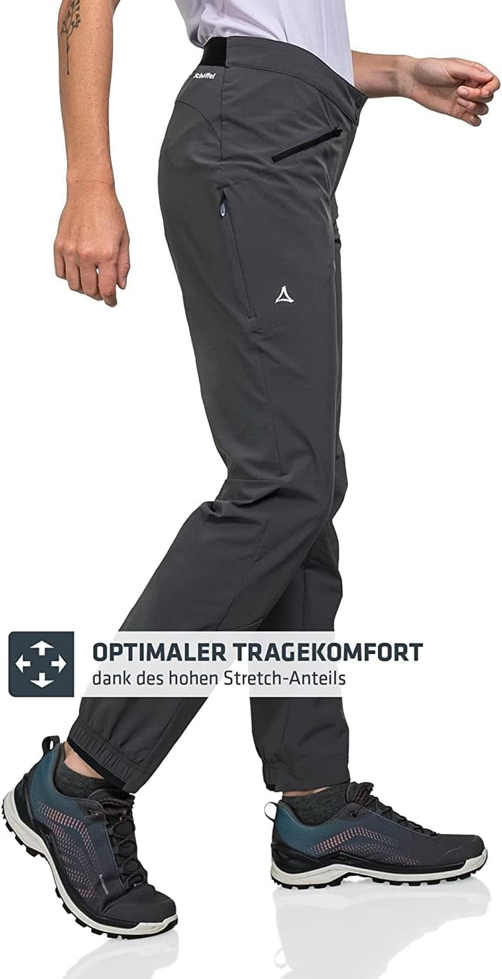 Schöffel Damen Pants Hestad L, robuste, schnell trocknende Outdoor Hose, Damen Hose mit bequemer Pas