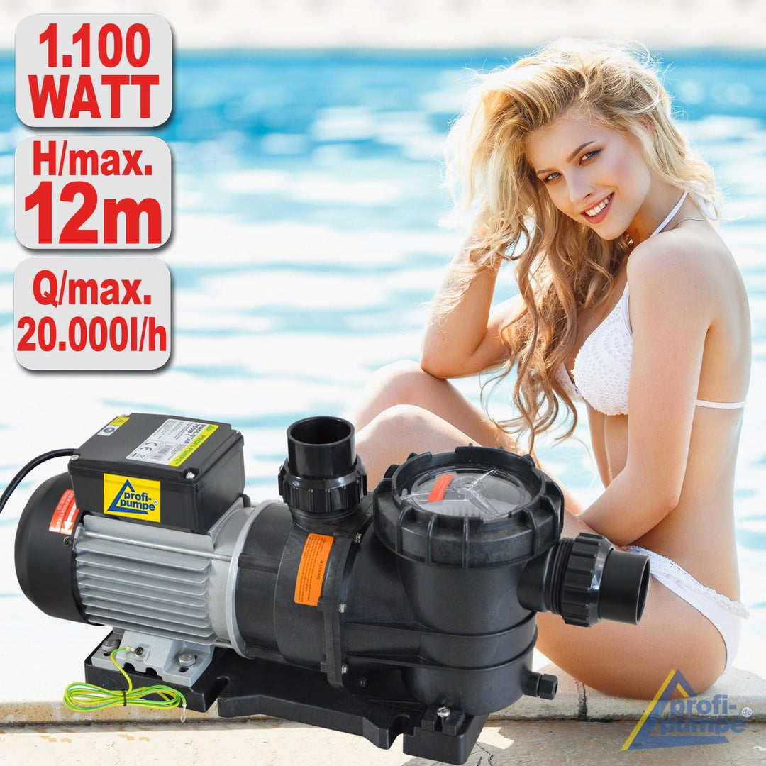 Schwimmbadpumpe, Poolpumpe - Filterpumpe Schwimmbad/Swimmingpool, energiesparsam zuverlässig und eff