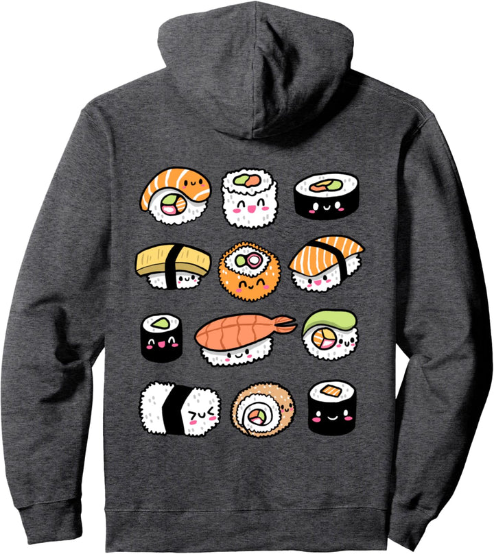 Kawaii Sushi Pullover Hoodie