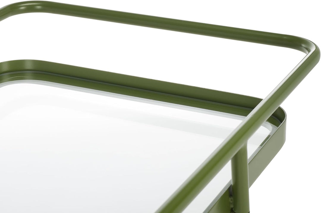 Safavieh Modern 2 Etagen Barwagen, Grün, 91 x 47 x 76