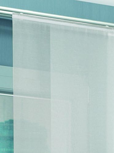 HOME WOHNIDEEN Schiebevorhang Halborganza transparent ROM Fb. weiss Grösse BxH 60x245 cm