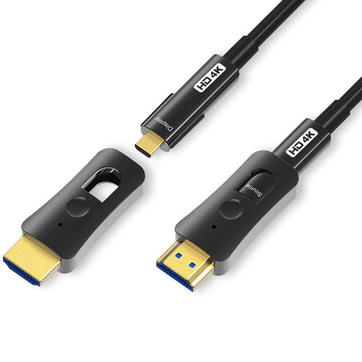 YIWENTEC HDMI Fibre Cable 4k@60Hz HDCP2.2 4:4:4 High Speed 18Gbps HDR 3D 4K2K HDMI Optic Fiber Cable