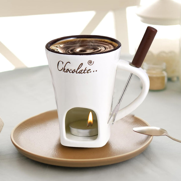 Generisch Schokofondue Tasse,Becher Zum Schmelzen Von Schokolade,Süsse Fondue Tasse, Käse Schmelztop