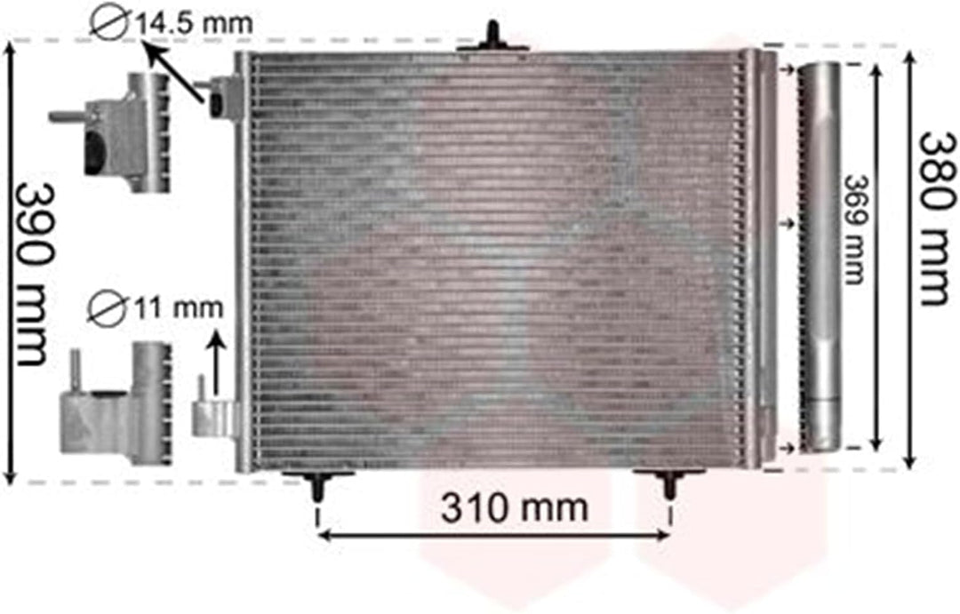 VAN WEZEL 40005295 Kondensator, Klimaanlage