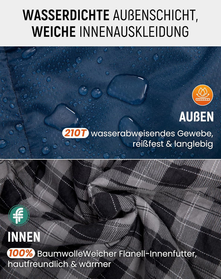 KingCamp Schlafsack für Erwachsene, Winter, Flanell, kompakt, 3-4 Jahreszeiten, Decke für Camping, R