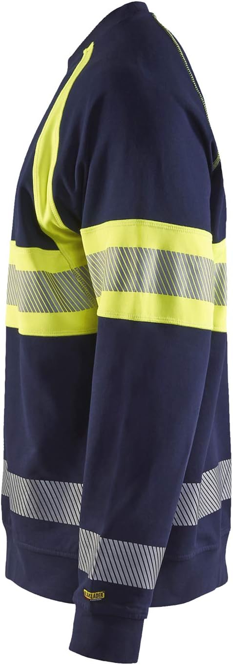 Blakläder Unisex Hi Vis Sweater Sweater High-Vis Grösse M in Marineblau/gelb 4XL Marineblau/Gelb (Hi