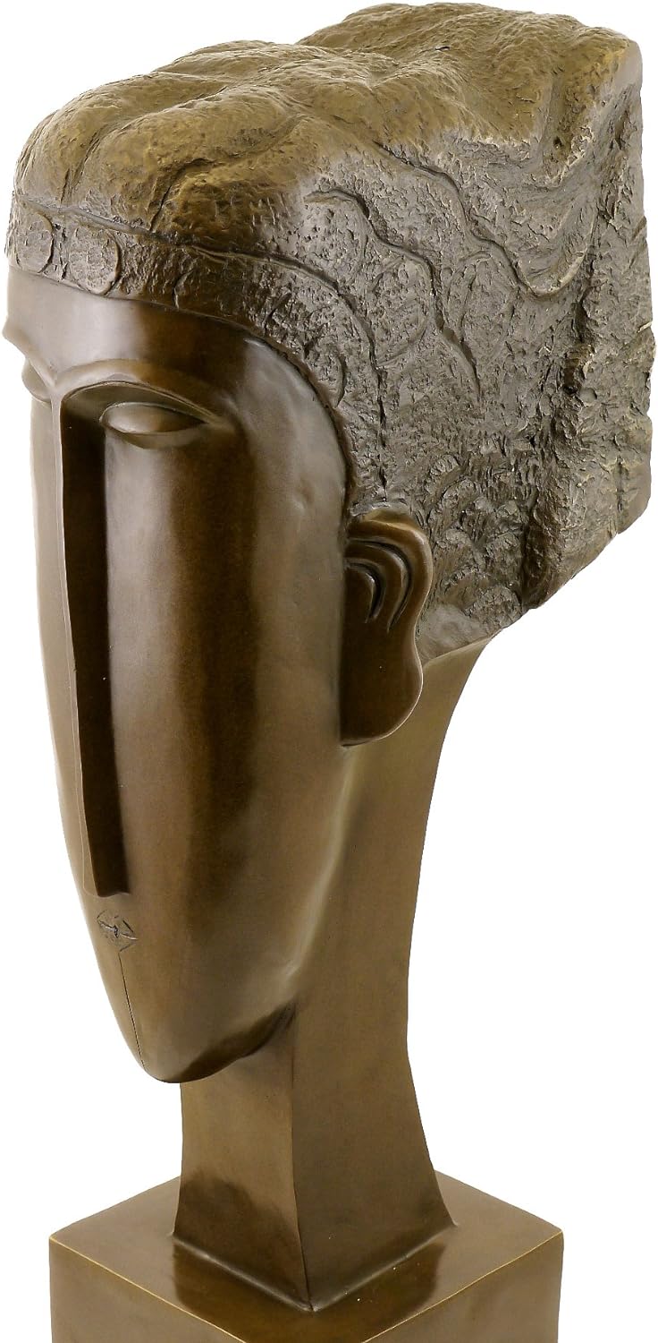 Kunst & Ambiente - Bronzefigur/Bronzekopf - Head of a Woman (1912) - signiert - Amedeo Modigliani Sk