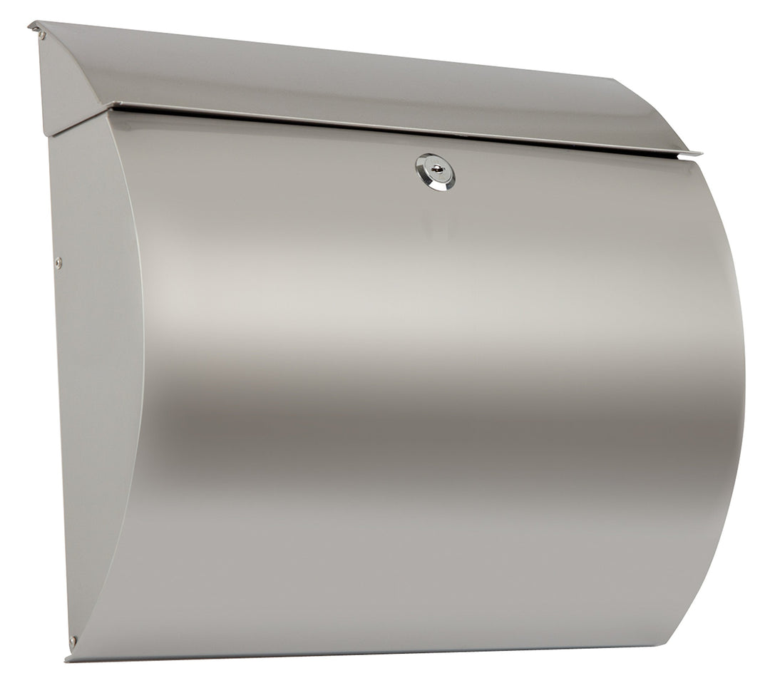 ARREGUI Aura E5405-12 Briefkasten aus Edelstahl, Grösse L (Zeitschriften und C4-Umschläge), Moderner