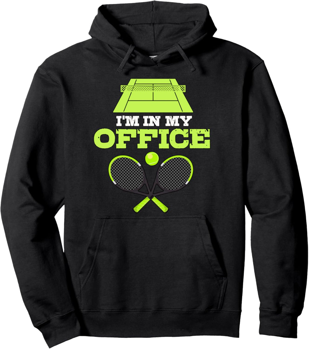 Bin in meinem Büro Tennis Trainer Spieler Geschenk Tennis Pullover Hoodie