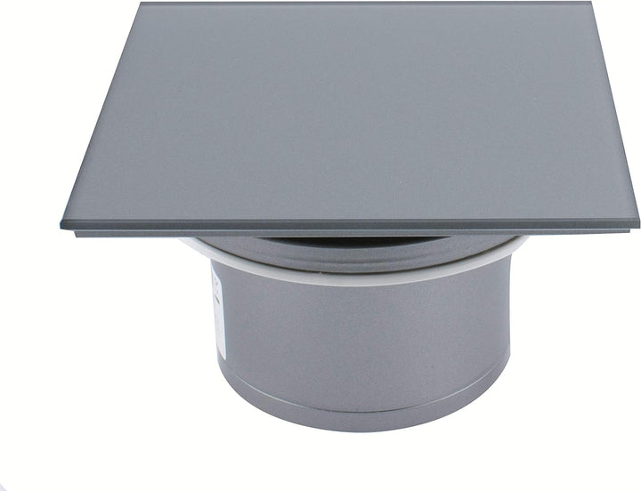 Ventilator/Lüfter Badlüfter mit integrierte Rückschlagklappe Glasfront stark 105 m³/h sehr leise 39