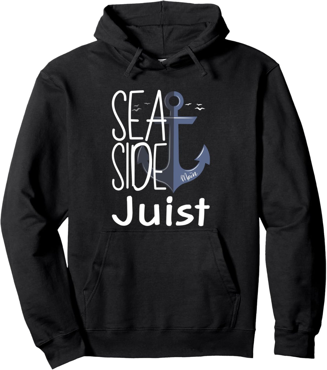 Juist Moin Ostfriesland Küste Anker Sea Side Nordseeküste Pullover Hoodie