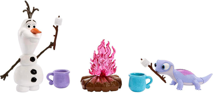 DISNEY DIE EISKÖNIGIN - Olaf und Bruni Kakao-Set für Lagerfeuer, Tassen mit Kakao und Marshmallows,