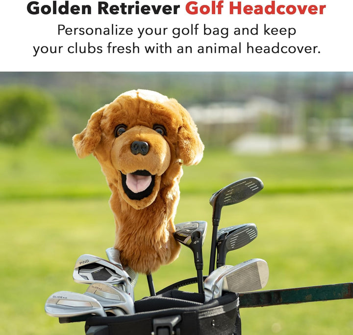 Daphnes - Cats & Dogs Series Driver Headcovers Golden Retreiver, Golden Retreiver