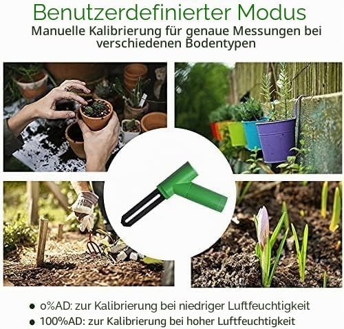 ECOWITT WH51 Bodenfeuchtigkeitssensor Bodenfeuchtigkeitsprüfer - Nur Zubehör, kann Nicht allein verw