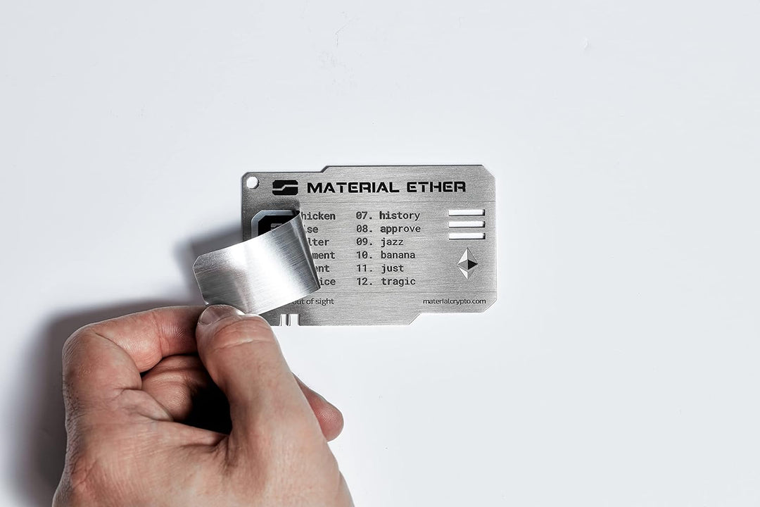 Material Crypto - Physische Ethereum-Geldbörse, nicht zu hacken, entwickelt für 200 Jahre, hergestel