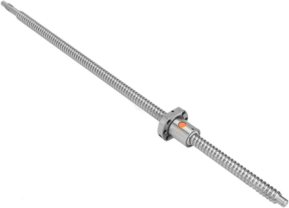SFU1605 Gewindespindel 600 mm Edelstahl Kugelumlaufspindel mit BK12 / BF12 Unterstützung und 6,35 x