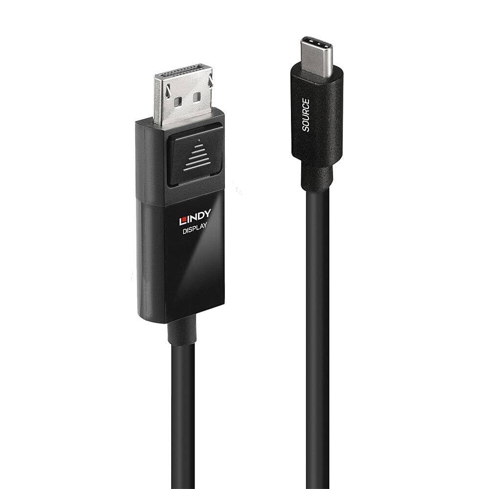 LINDY Adapterkabel USB Typ C auf DisplayPort 1.4 mit HDR, 2 m